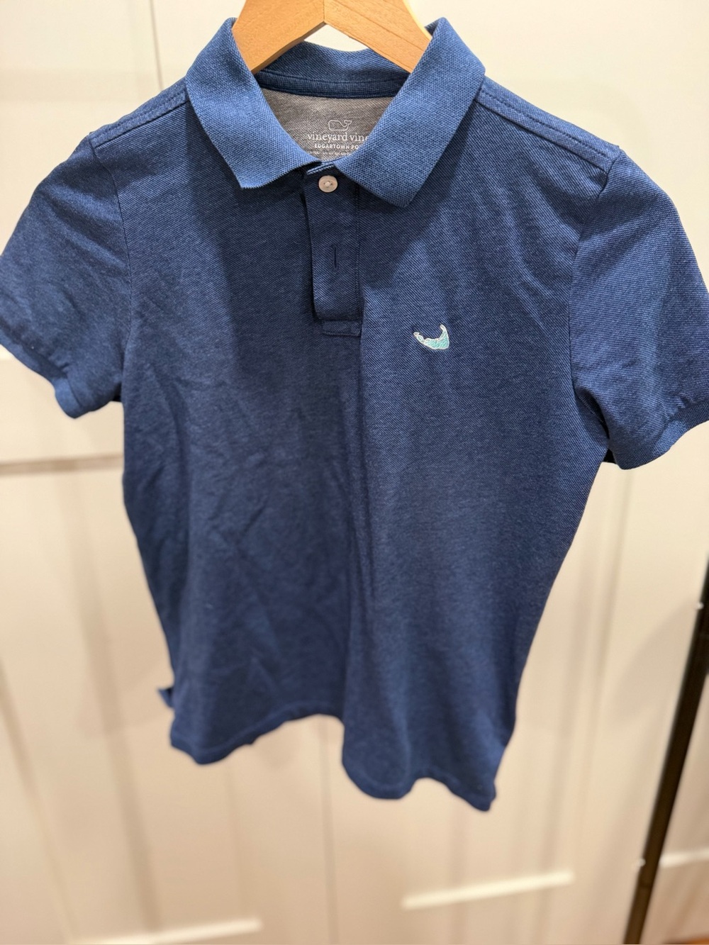 Boy’s Vineyard Vines Navy Blue Short-Sleeve Polo “Nantucket,” version.